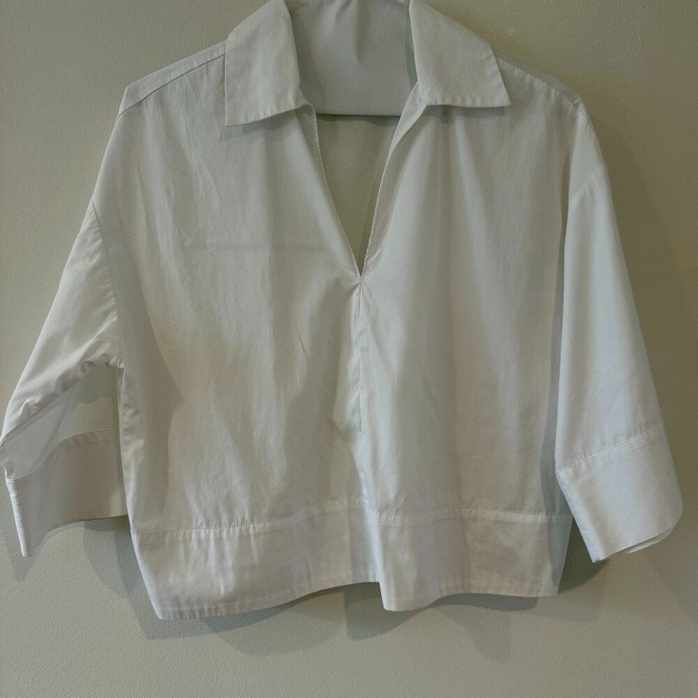 Banana Republic Oversized V-Neck Boxy Top